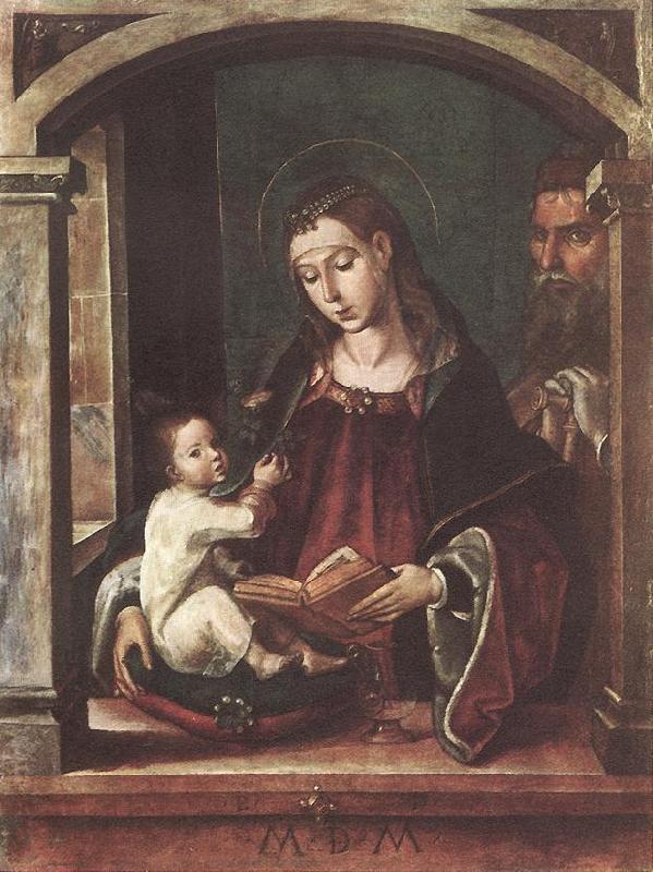 BERRUGUETE, Pedro Holy Family fghgjhg oil painting image